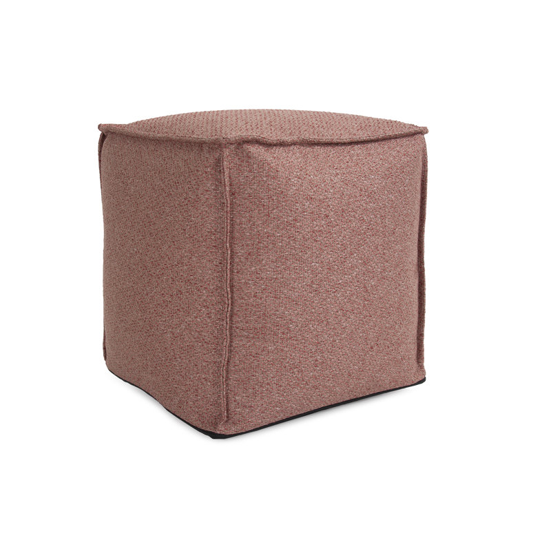 Talayah Upholstered Pouf, Rose