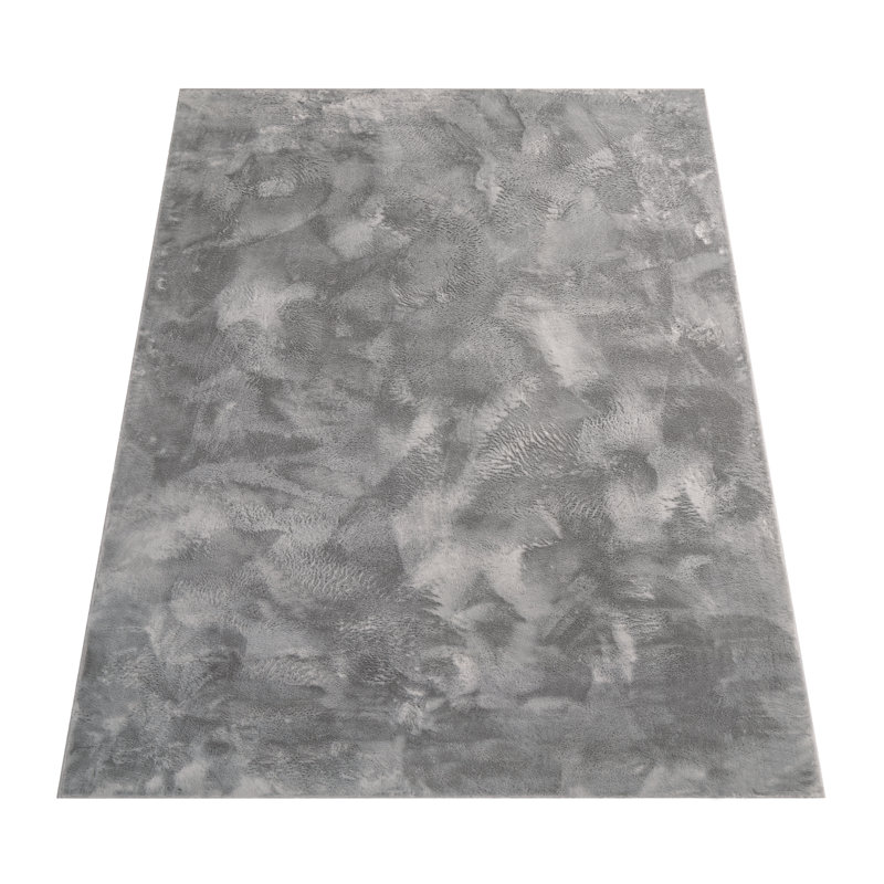 Anansa Solid Colour Shag Area Rug, Rectangle 160cm x 230cm