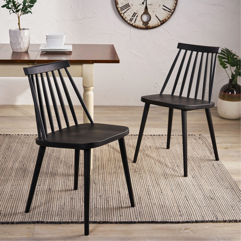 Chaises de salle à manger Farmhouse, Noir