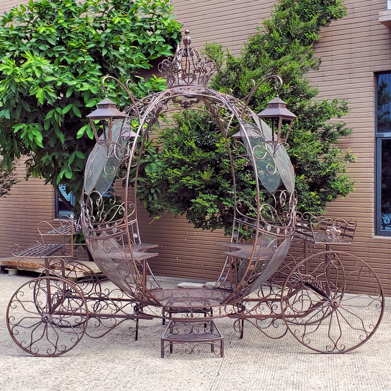 Grand chariot cendrillon rond luciana, Bronze