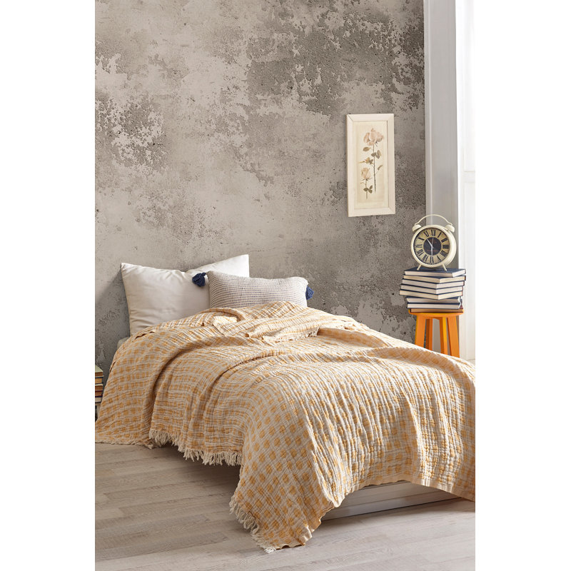 Cotton Dots Quilt, Mustard