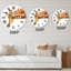 Portrait d'une girafe - horloge murale campagnarde-60280763