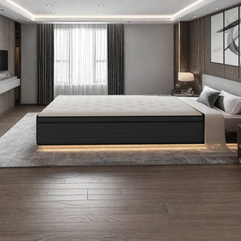 Matelas ferme ferme à ressorts ensachés 12 po, Grand lit