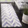 Chou Hand Tufted Wool/Cotton Geometric Rug in Ivory/Blue