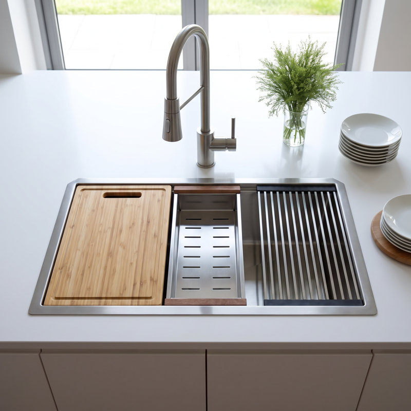 30" x 19" Undermount Kitchen Sink