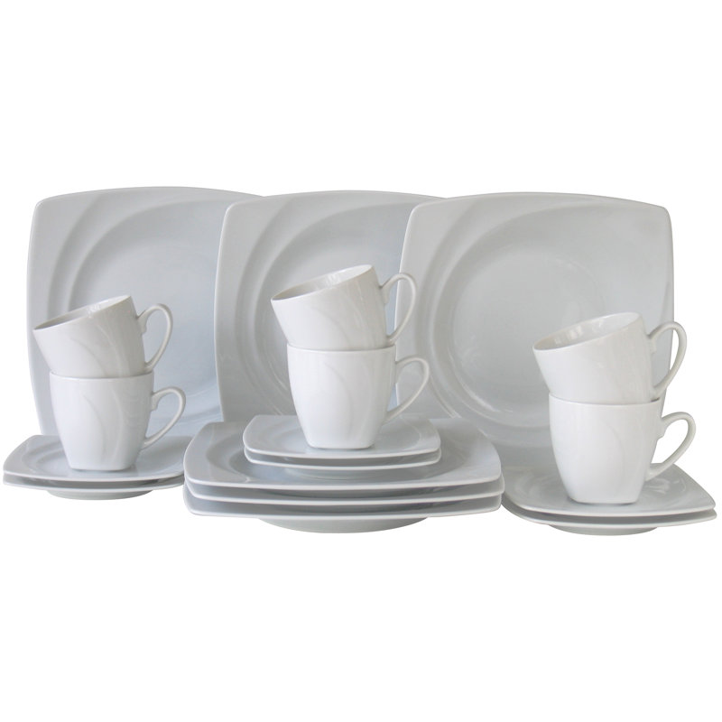 Celebration 18 Piece Bone China Dinnerware Set, Service for 6