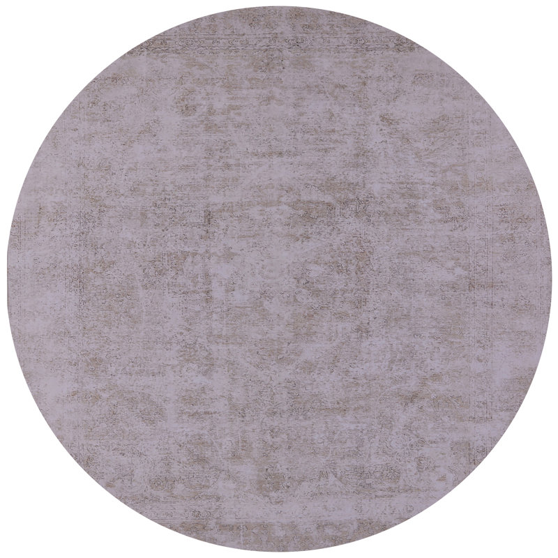 Tapis oriental gris Mireille, Rond 6 pi