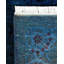 Tapis bleu marine noué à la main de conception unique Chimel
