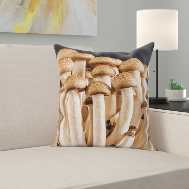 Housse et insert de coussin carré Mushroom