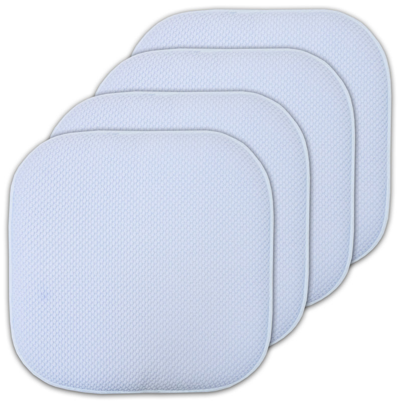 Coussins de chaise antidérapants Honeycomb, Paquet de 4, Bleu clair