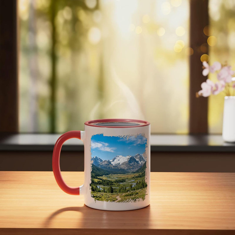 Ceramic Coffee Mug, Red