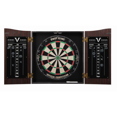 Vault Bristle Dartboard and Cabinet Set with Darts