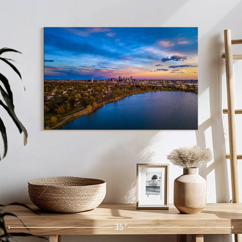 Sireci Sunset Over Sloan Lake, 16" H x 24" W