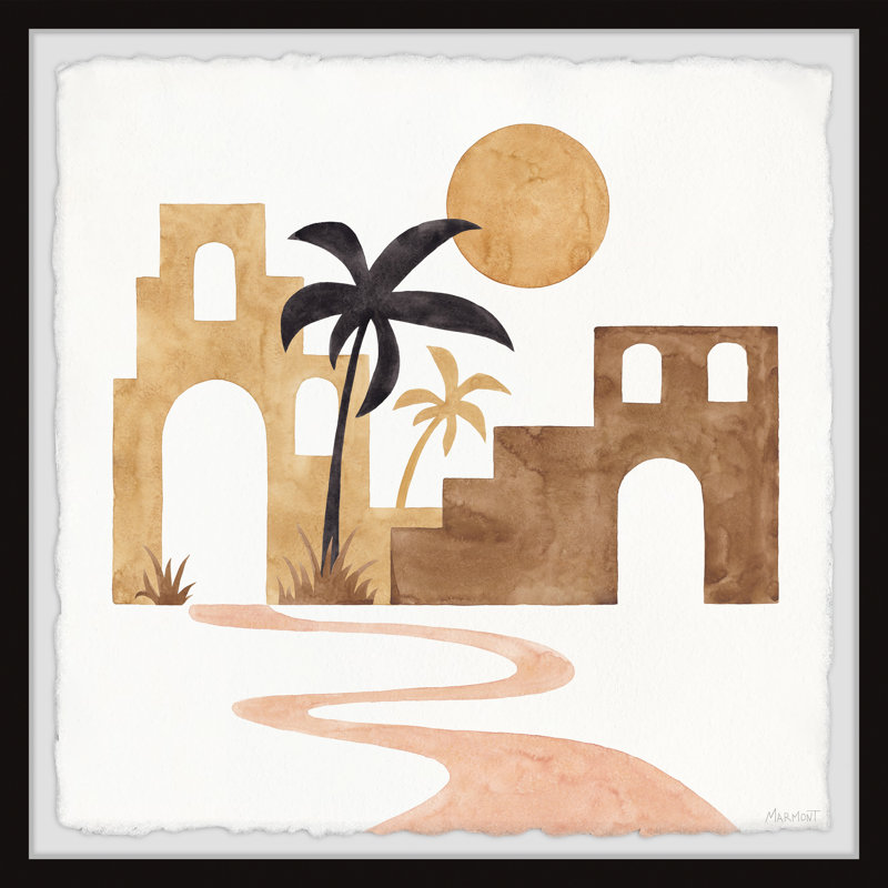 Stone Arch Castles - Single Picture Frame Painting, 81cm H x 81cm W x 3.81cm D
