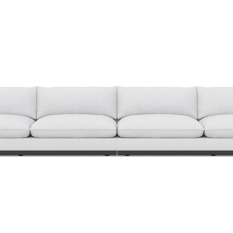 Camden Sofa, White Polyester