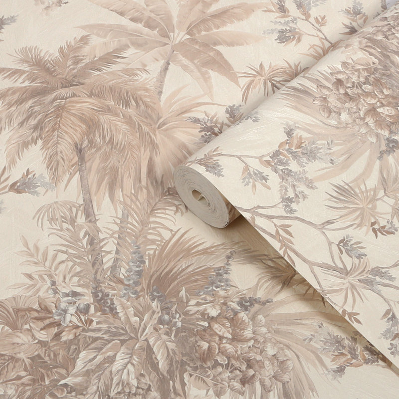 Boutique Bali Pebble Wallpaper, Grey