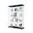 3 Door Glass Cabinet Glass Display Cabinet With 4 Shelves-772243724