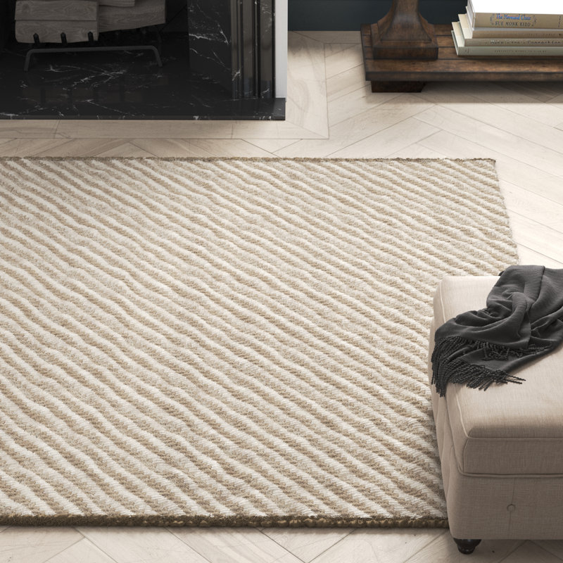 Tapis en fibre de sisal et jute tissé à la main Debrina, Rectangle 9 pi x 12 pi