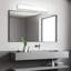 Luminaire de meuble-lavabo à panneau plat Atlas Led avec veilleuse 2W