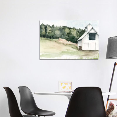 Watercolour Barn III 1 Piece Wrapped Canvas Painting