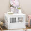 Table de bout avec cage triple pour chien PawHut