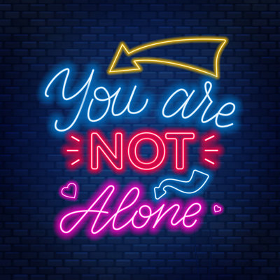 You're Not Alone by Tatyana Larina - Wrapped Canvas Print