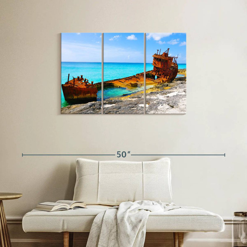 Rorry Bimini Beach Shipwreck, 24" H x 38" W