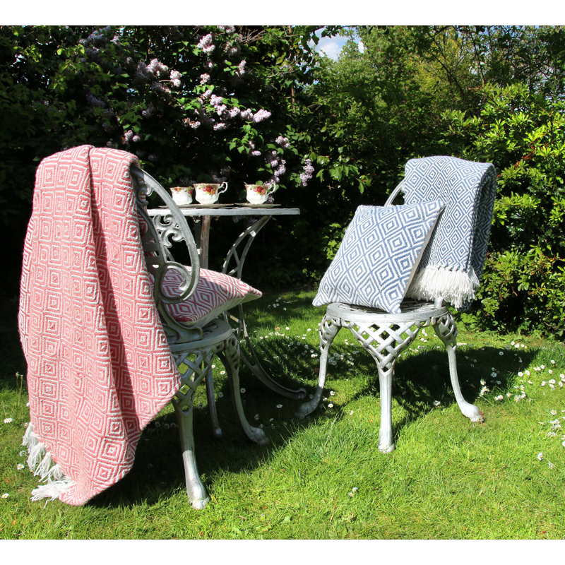 Stauton Throw Blanket, Coral Pink