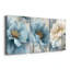 "Blue Floral", art mural, reproduction de peinture à l'huile (ensemble de 3)-1152932200