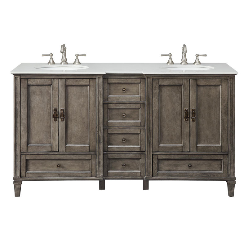 Ensemble de meuble-lavabo double 62 po Gerlef