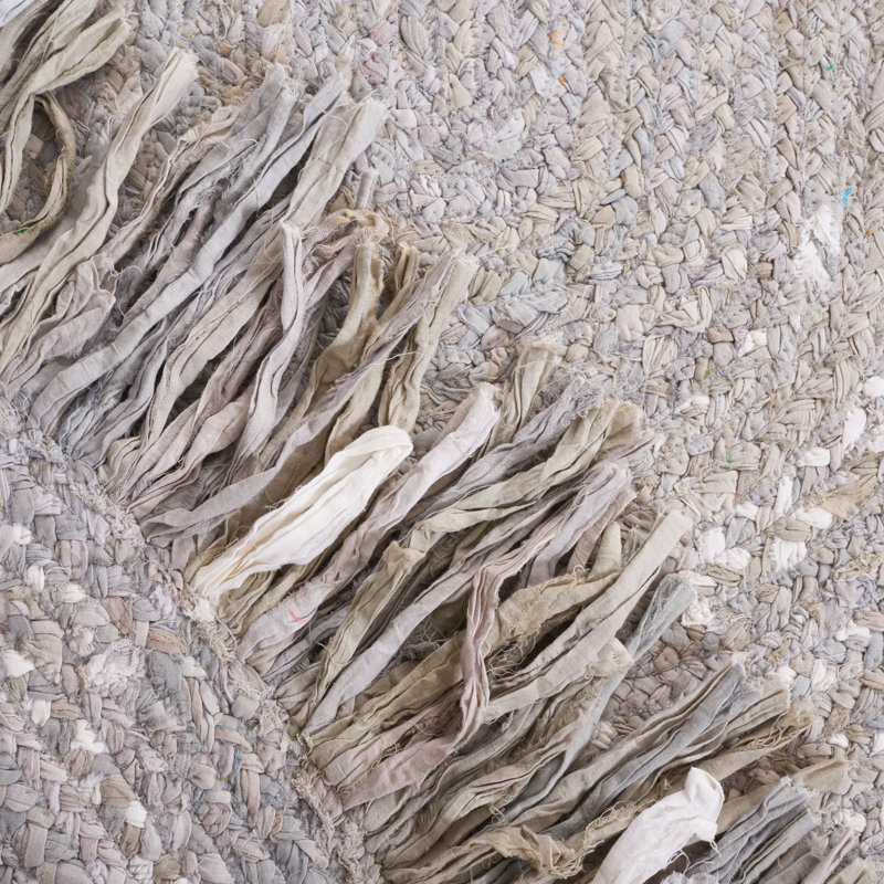 Tapis en coton tissé à la main Campos, Ovale 5 pi x 8 pi