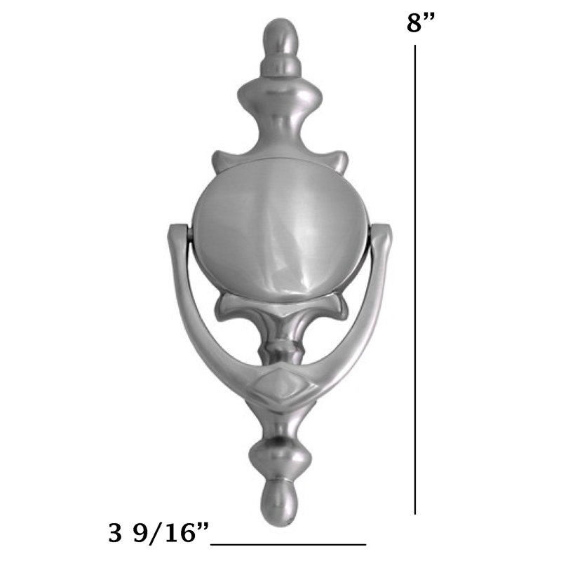 Brass Door Knocker, Satin Nickel