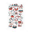 «The Walking Dead Map Verb on Canvas» par Robert Farkas, reproduction-396289244