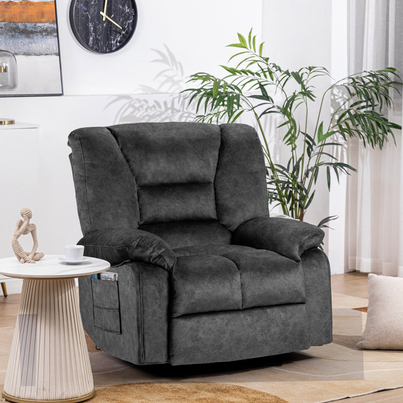 Fauteuil inclinable surdimensionné avec massage et chauffage
