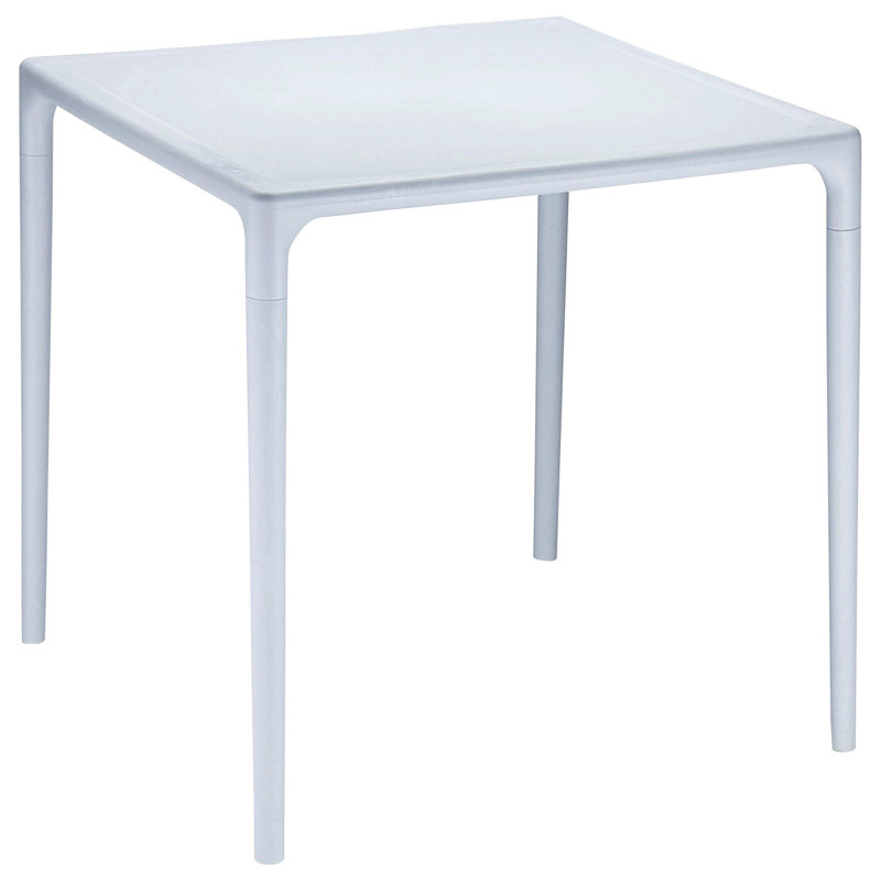 Del Mesa Square Outdoor Dining Table , 28.3'' in. W 28.3'' in. D, Gray