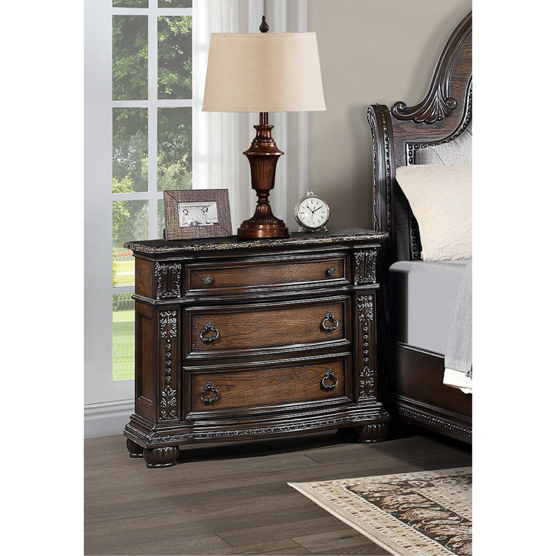 Commode de style contemporain, Brun clair / cerise