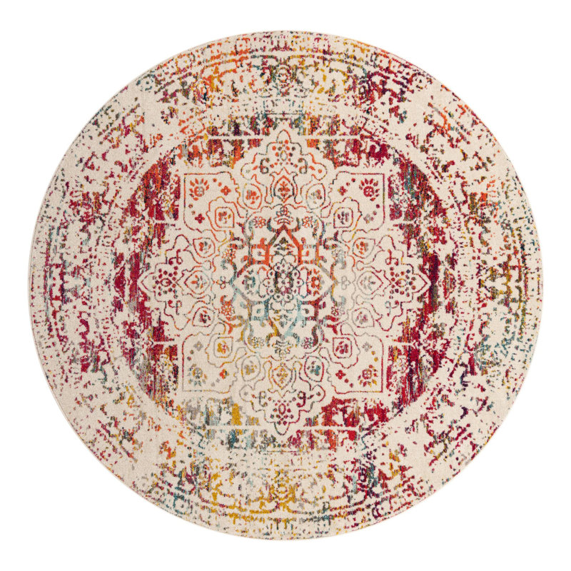 Round Oriental Area Rug, Round 304.8cm