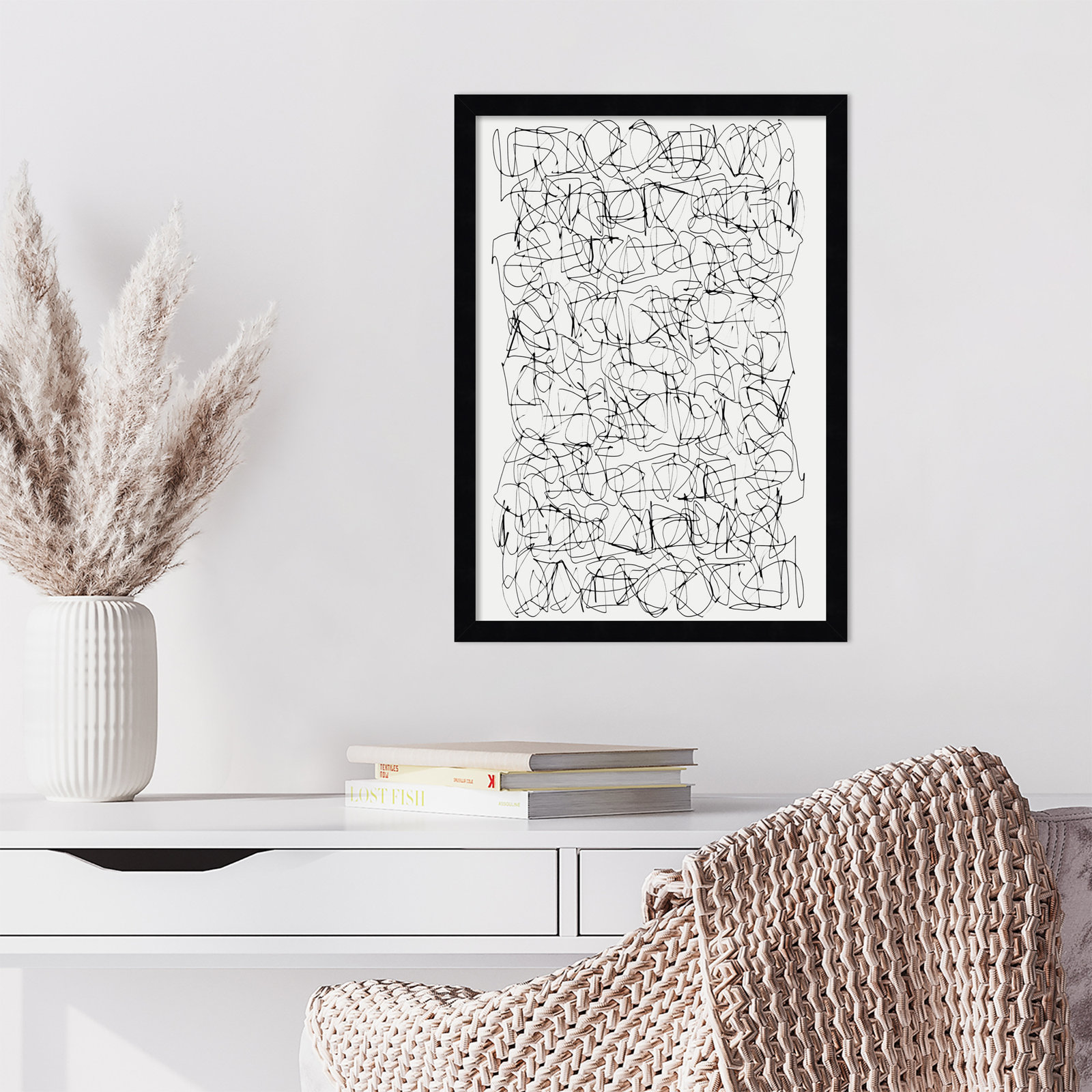 Circuitry by Dan Hobday, 21" H X 15" W, Black