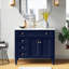 Rivers 40" Free-Standing Single Bathroom Vanity Set with Marble Vanity Top-1632609932