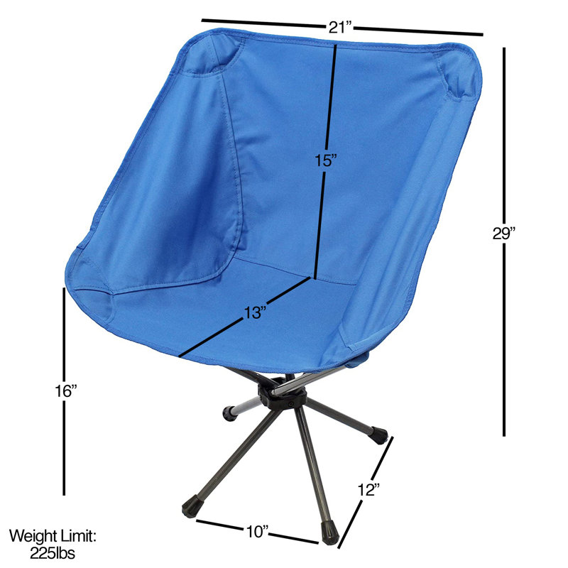 Nohealani Outdoor Folding Chair, Blue
