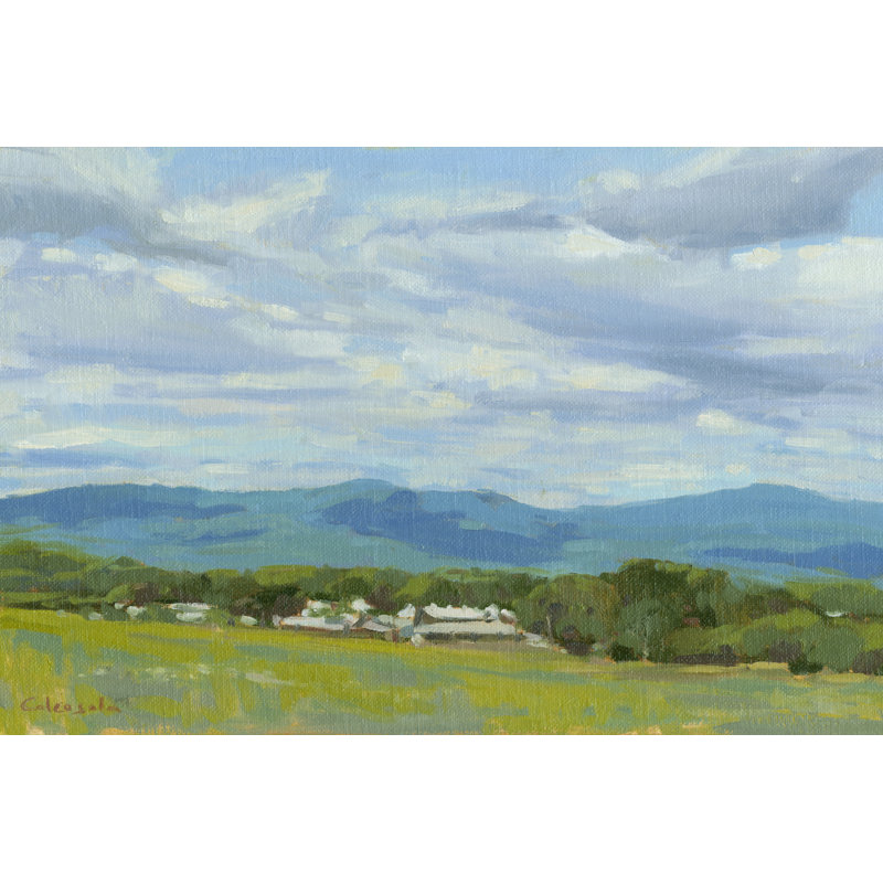 «Holyoke Range» par Stephen Calcasola, reproduction d'art sur toile, H 8 po x l 12 po