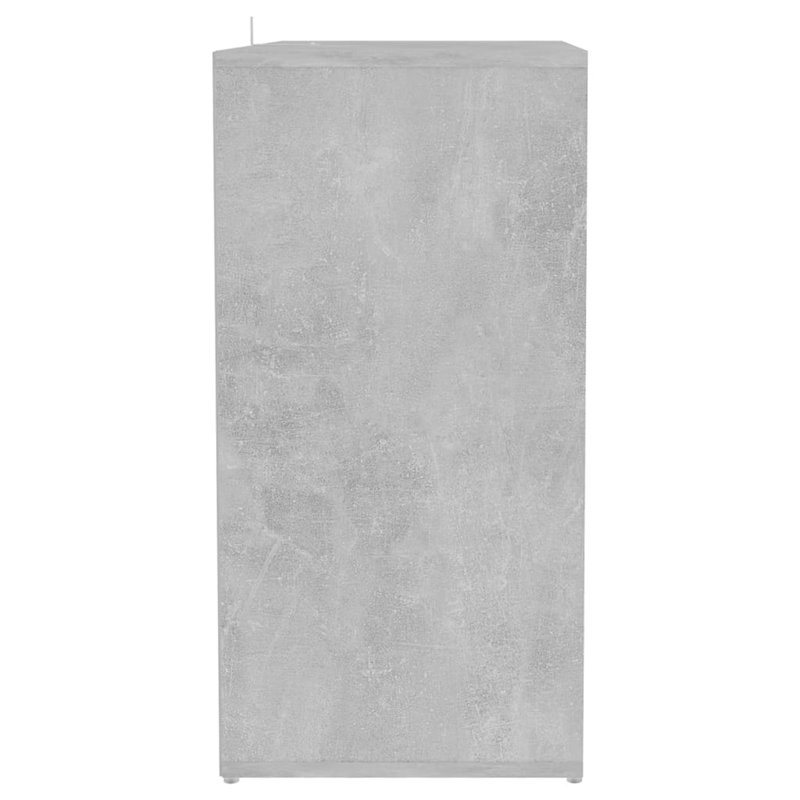Shoe Cabinet 60x35x70 cm Engineered Wood, Concrete Grey