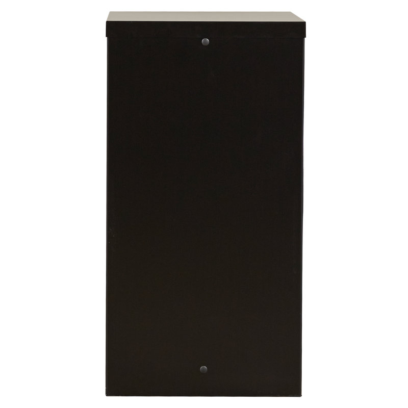 15'' Wide 2 -Drawer Steel File Cabinet, Black