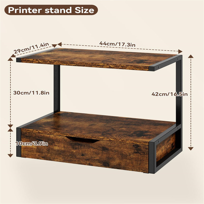 42cm H x 44cm W Printer Stand