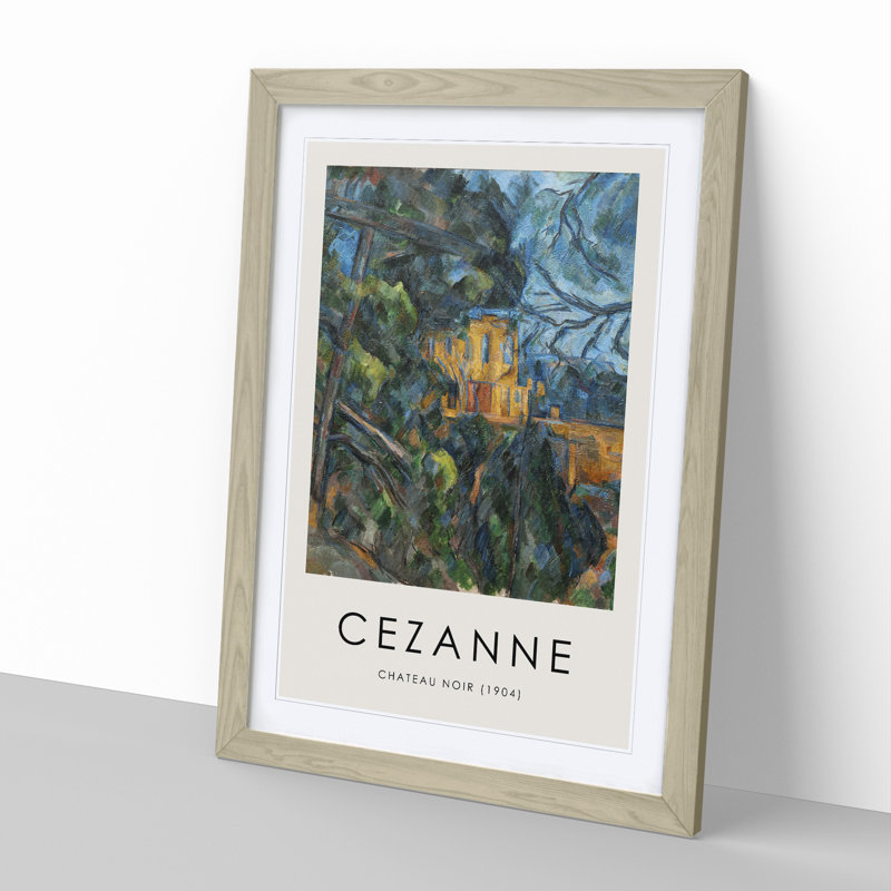 Chateau Noir by Paul Cezanne - Picture Frame Art Prints, 36cm H x 27cm W x 2cm D, Oak