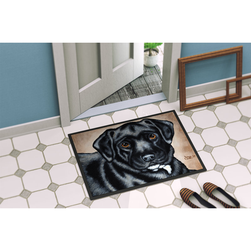 Tapis d'extérieur antidérapant Bart the Labrador, Rectangle 2 pi x 3 pi