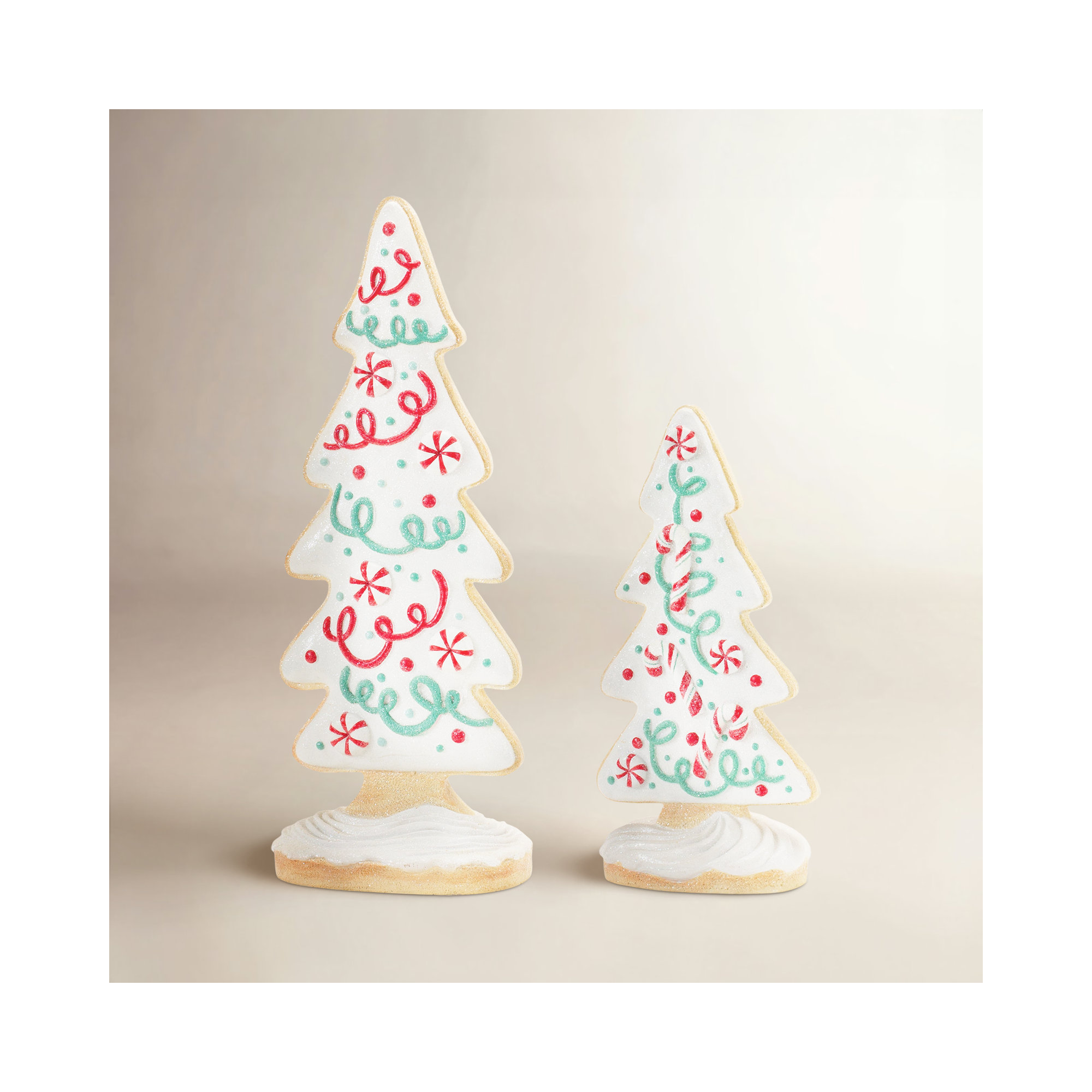Gingerbread Holiday Tree (Set of 2)