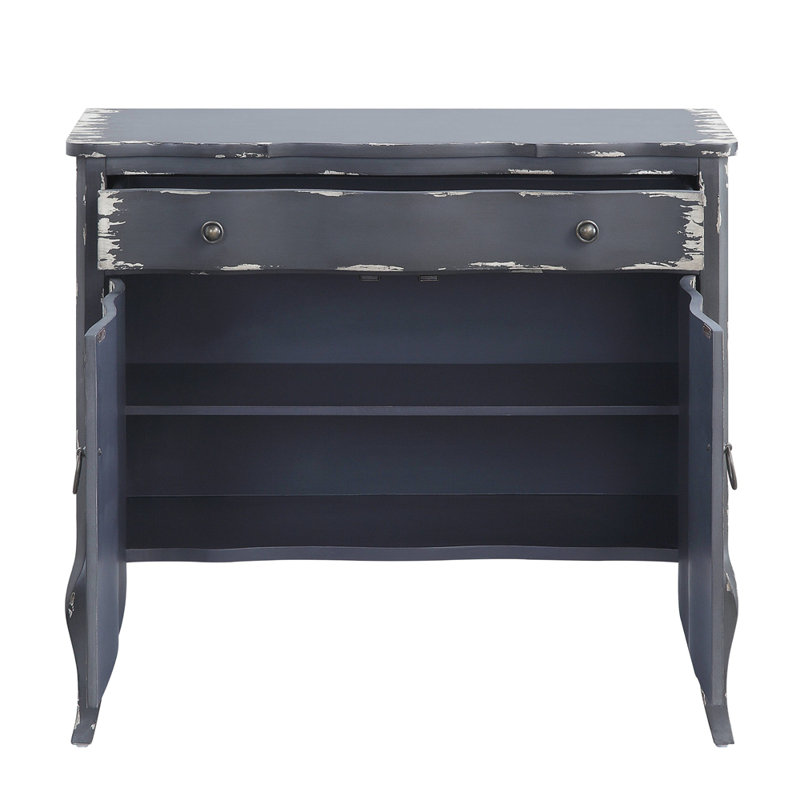 Armoire console au fini gris antique