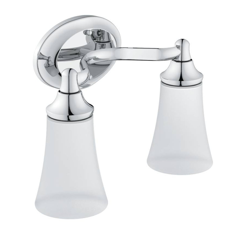 Eva 2-Light Vanity Light, Chrome