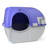 Roll 'n Clean Self Cleaning Cat & Kitten Litter Box, Large, Periwinkle
